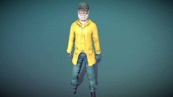 Fisherman 3D Model