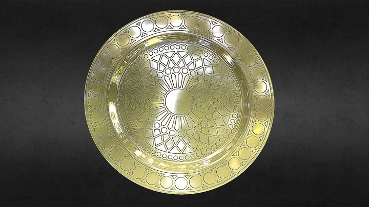 New Moroccan Design Plate 3D Model