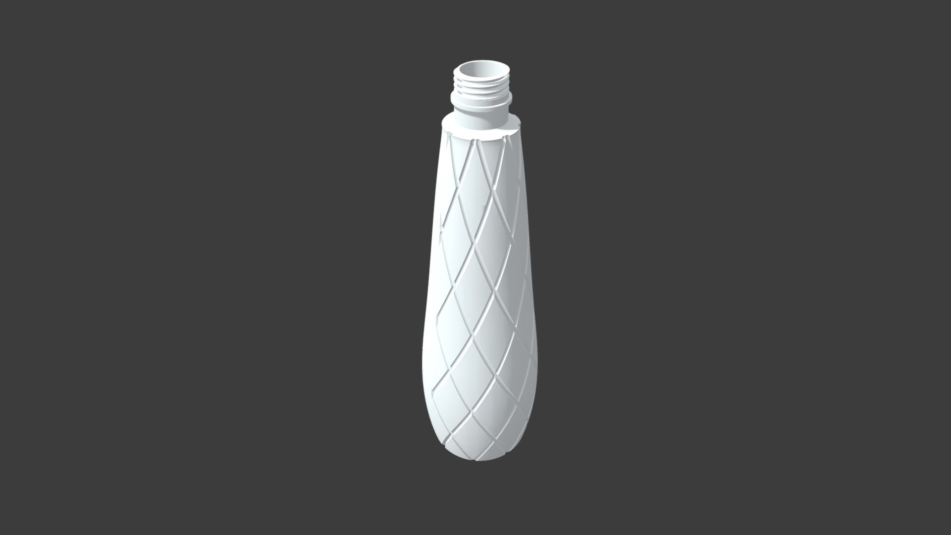 Diamond Pattern Bottle for Injection Molding - 3D model by ayush_vr ...