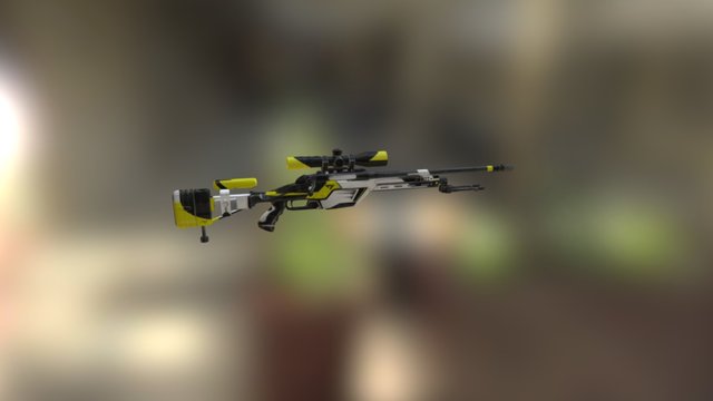 Tracer SSG08 Yellow 3D Model