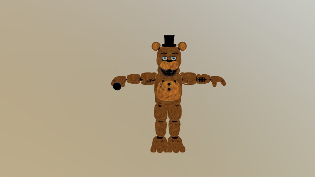 Corrigido Withered Freddy [Blender FNaF] por TRAWERT Papel de