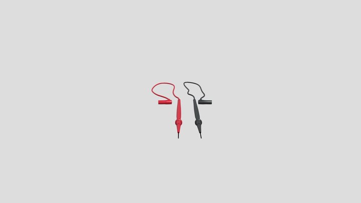 Multimeter probe (basic resolution) 3D Model