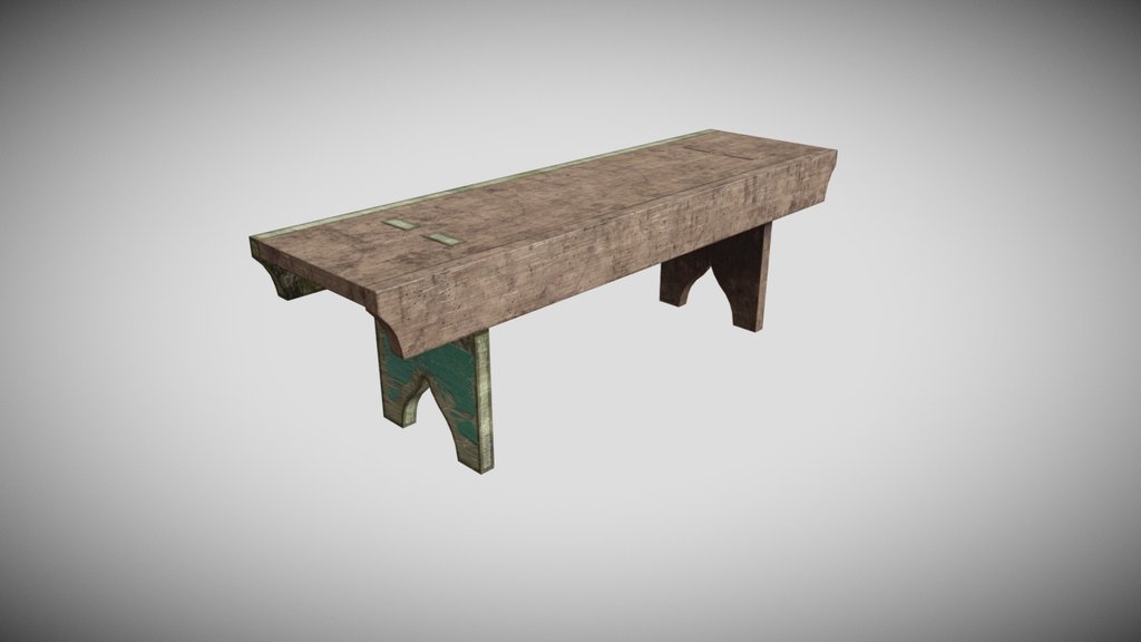 Basic wooden bench