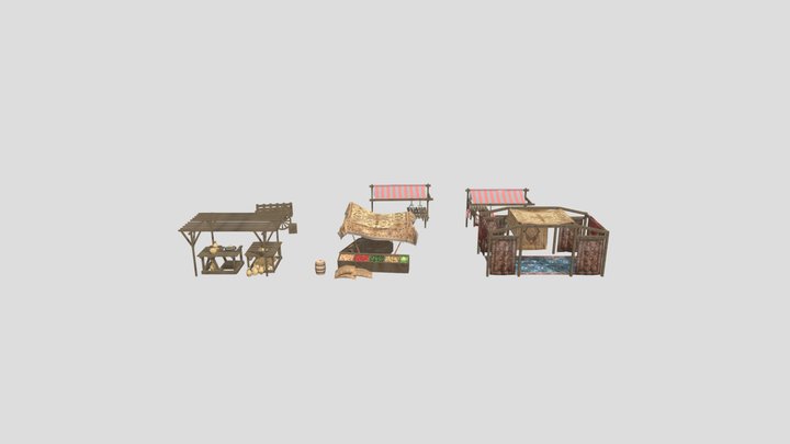 01- ancient_Market 3D Model