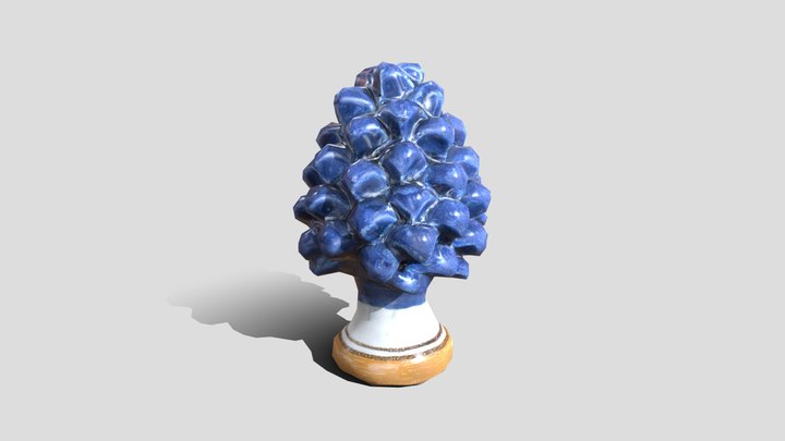 Ceramic Pine Cone 3D Model