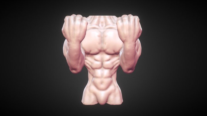SculptJanuary19 - Day 31 Extreme Expression 3D Model