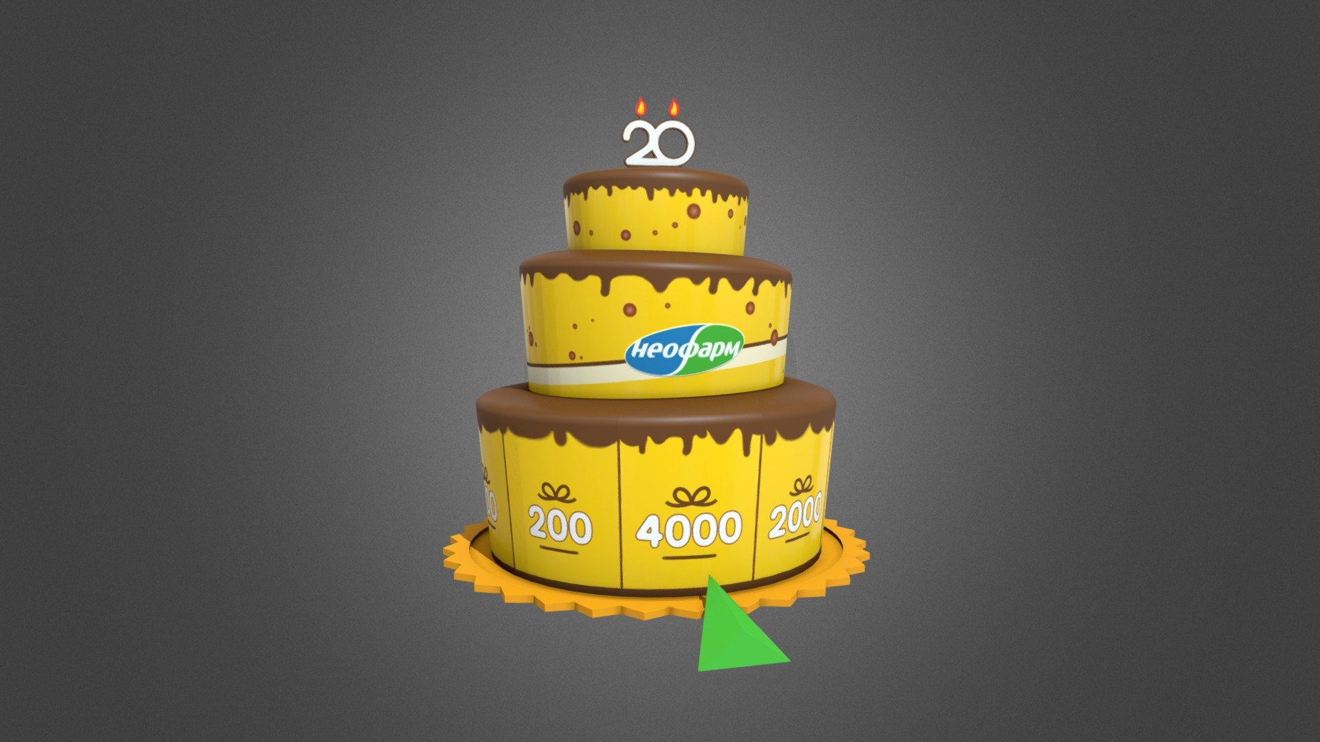 Cake1 - 3D model by chin95_95 [79ce25e] - Sketchfab