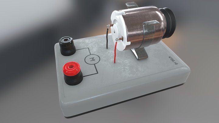 Mounted motor electrical component 3D Model