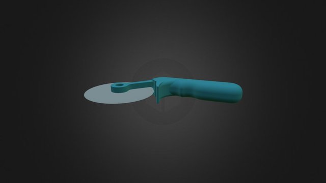 Oh Redesigned Pizza Cutter 3D Model