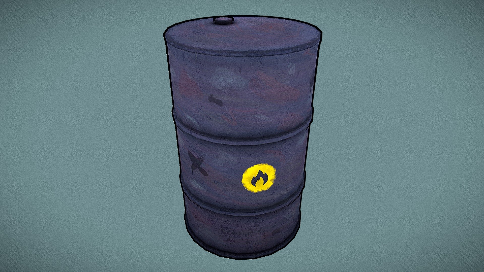Stylized Oil Barrel