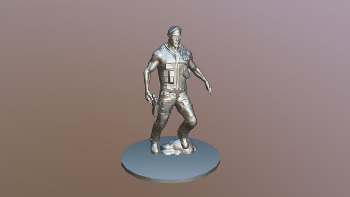 Dwayne "The Soldier" Johnson 3D Model