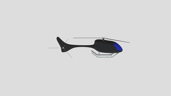 Helicopter Lowpolly 3D Model