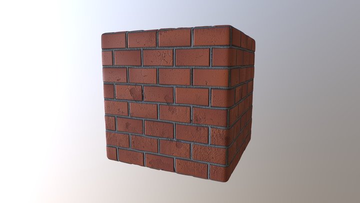 BrickWall 3D Model
