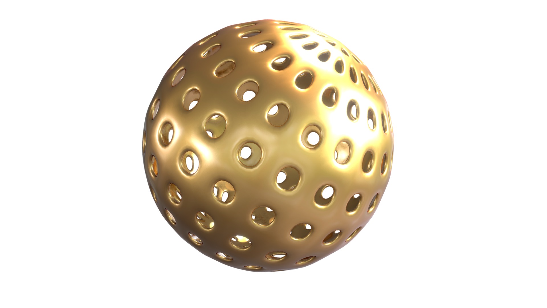 3D model Sphere Design - This is a 3D model of the Sphere Design. The 3D model is about a round gold object.
