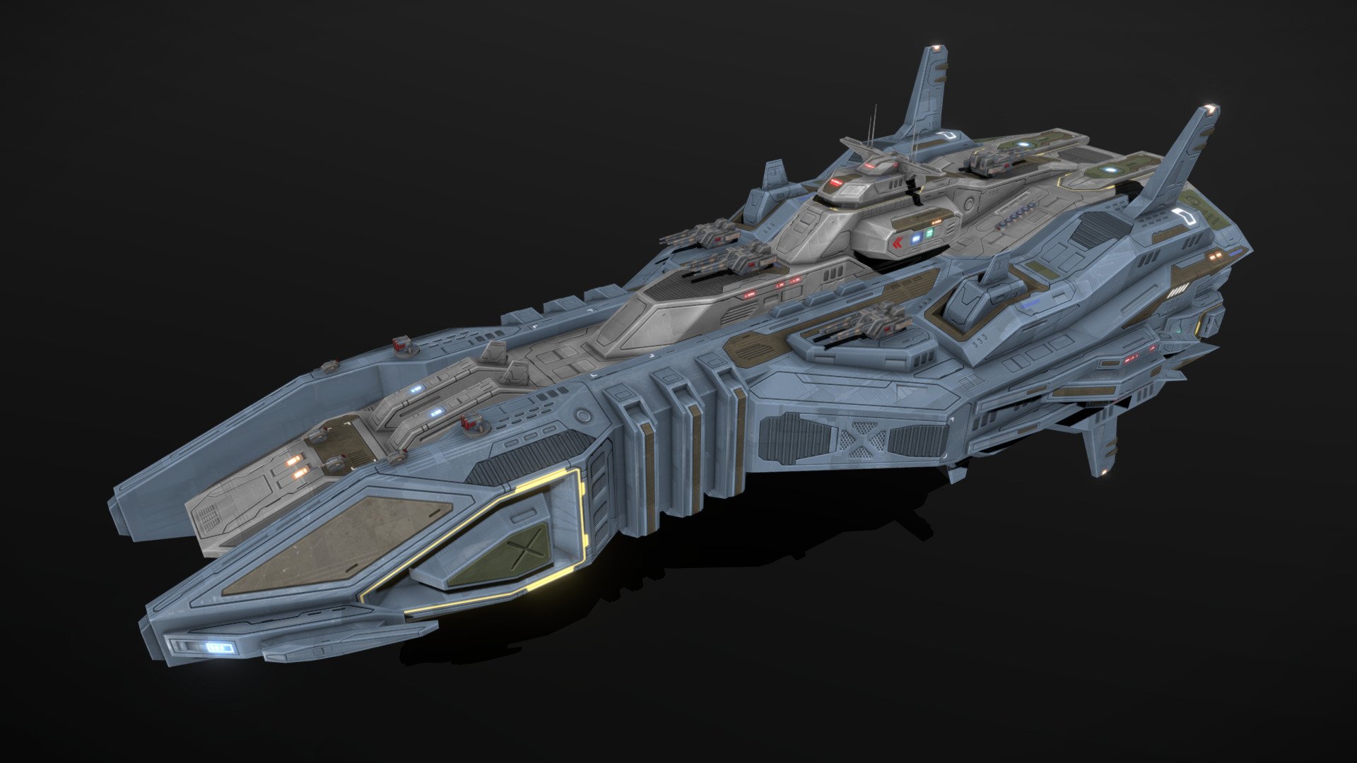 Yellowjackets Battleship Mercury - Buy Royalty Free 3D model by MSGDI ...