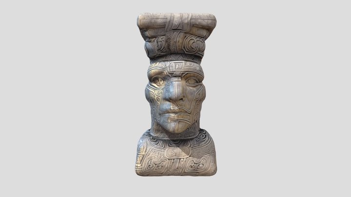 Aztec Pillar 3D Model
