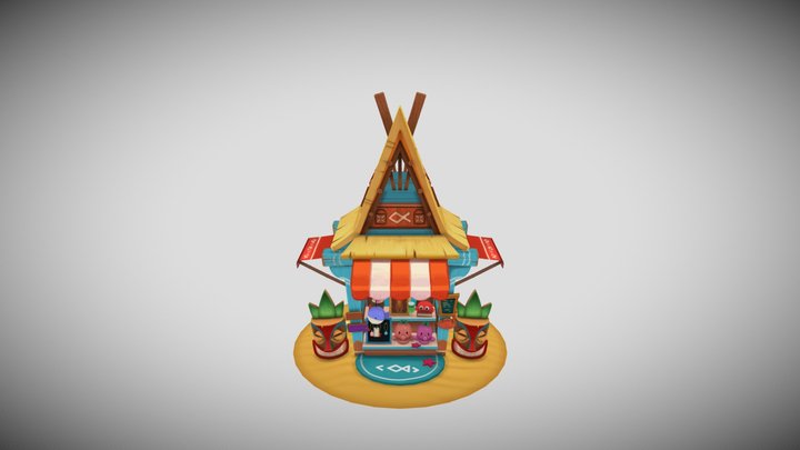 BeachHut 3D Model