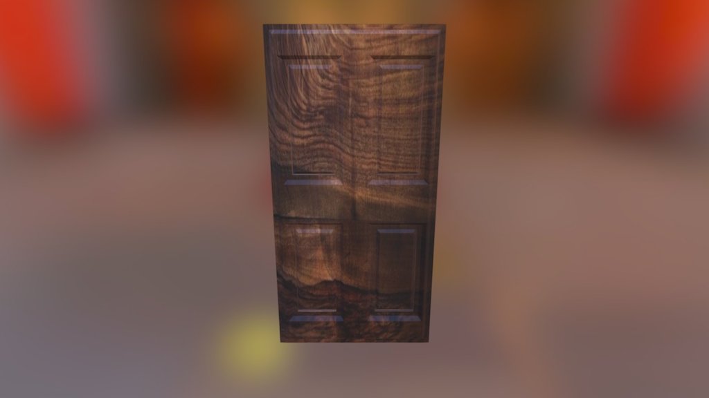 Wood Door — Sketchfab embed 3D viewer
