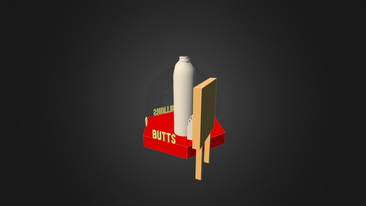 Billions of Butts 3D Model