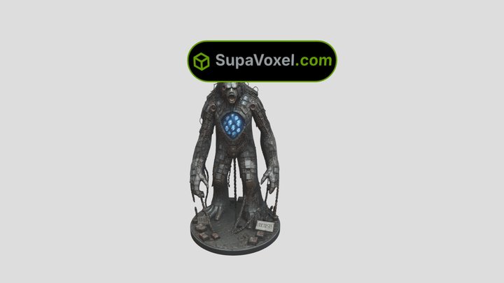 Chained Golem Sculpture - ModelAI3D vs SupaVoxel