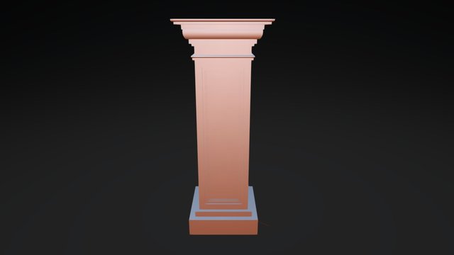 Columna Zamarrilla 3D Model