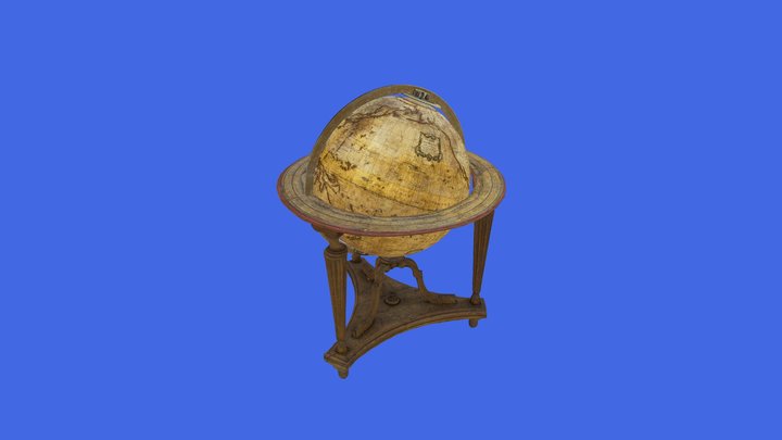 Globo terrestre (Bonne) 3D Model
