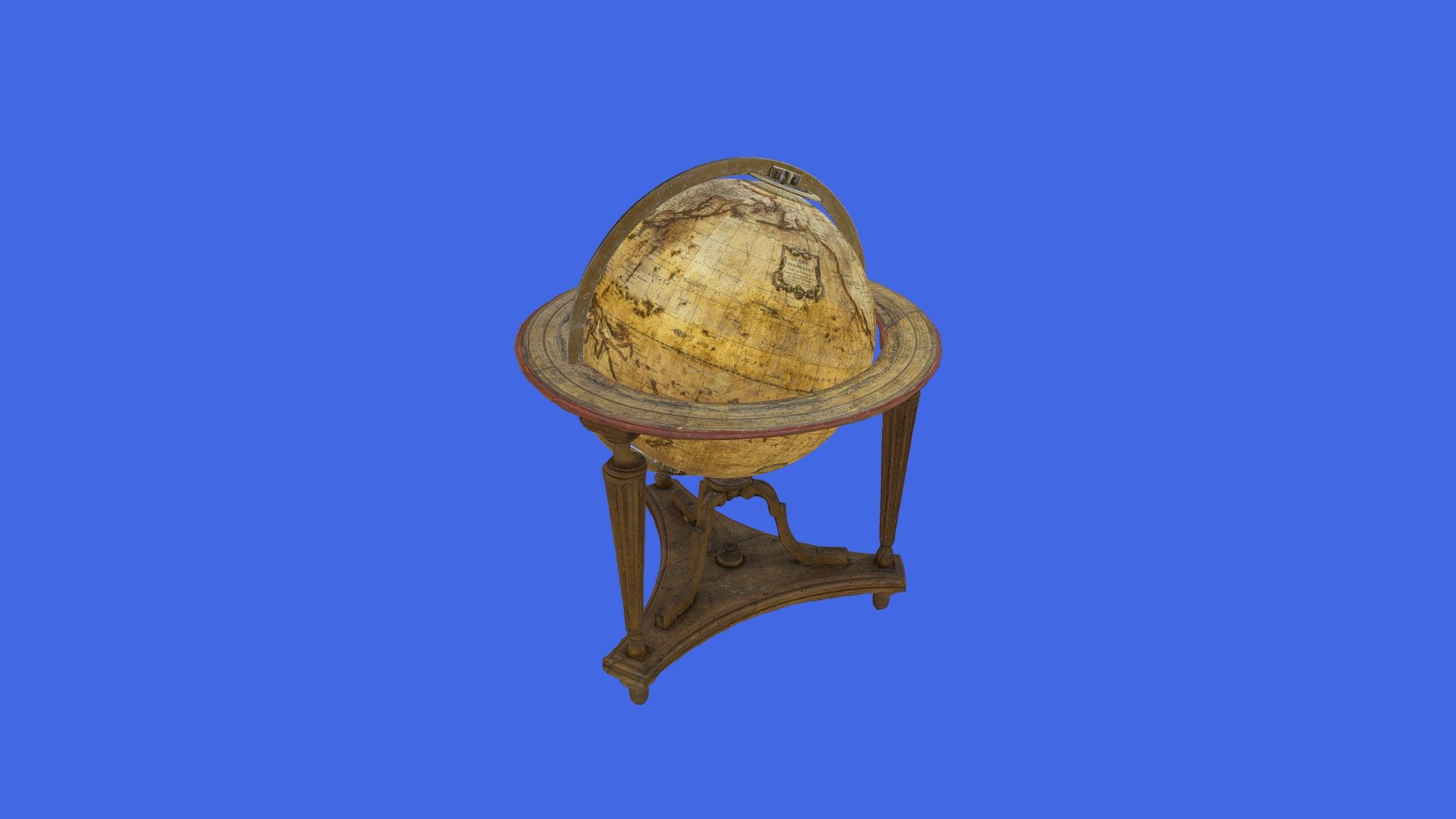 Globo terrestre (Bonne) — Sketchfab embed 3D viewer