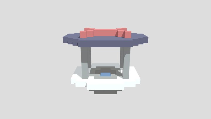 Temple-well 3D Model
