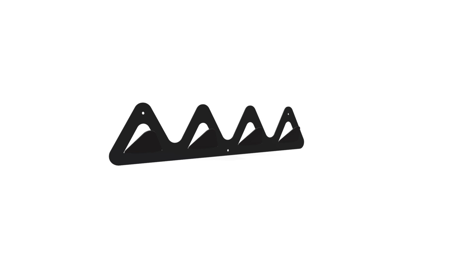 Patère Triangle multiple — Sketchfab embed 3D viewer