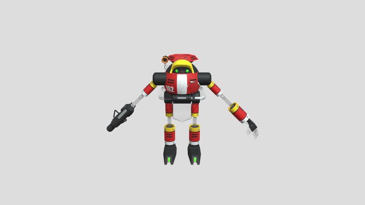 Mobile - Sonic Forces Speed Battle - E-102 Gamma 3D Model