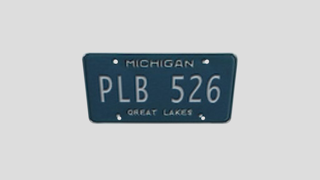 Michigan Licence Plate Pl