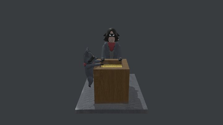 333 Final Update - Bandit and Raccoon 3D Model