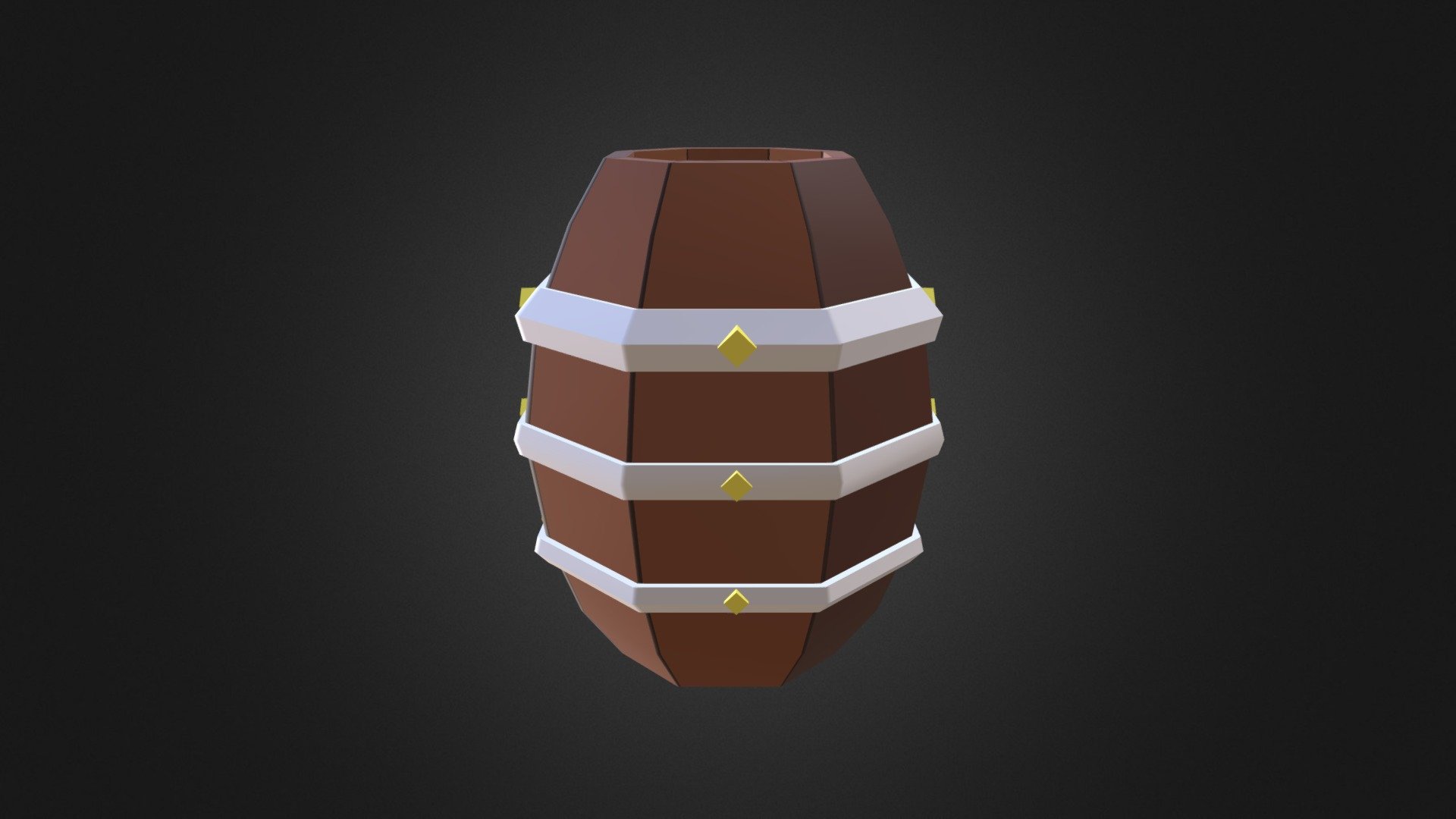 Ejercicio de Barril Low Poly
