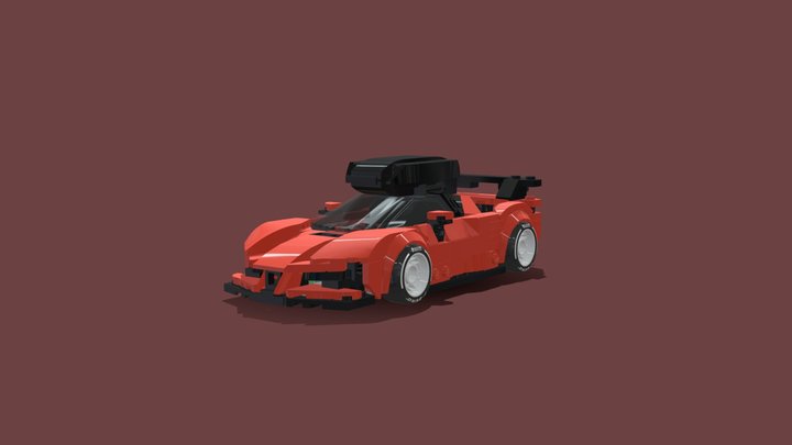 Lego Ferrari SF90XX 3D Model