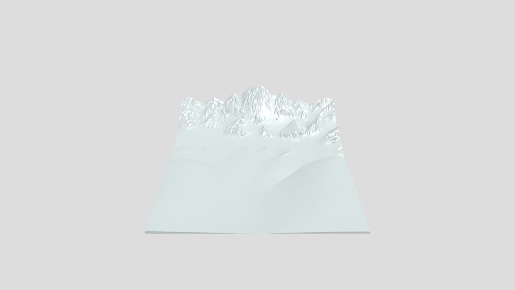 snowy mountain peak landscape