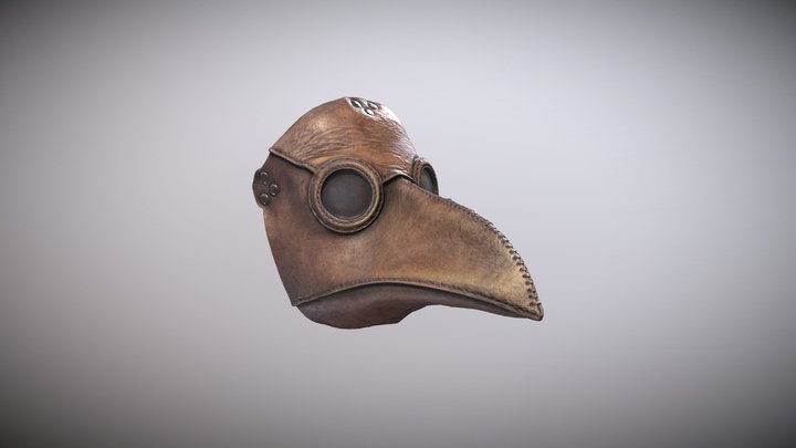 Plague Mask A 3D Model