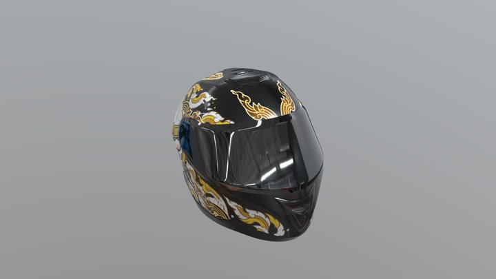 Hanuman Helmet 3D Model
