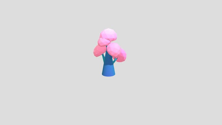 Tree-spring-sakura-pop 3D Model