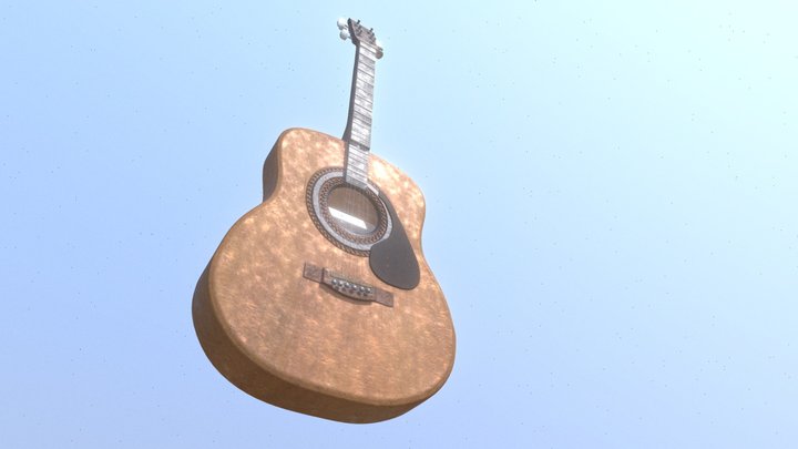 Guitar 3d model 3D Model