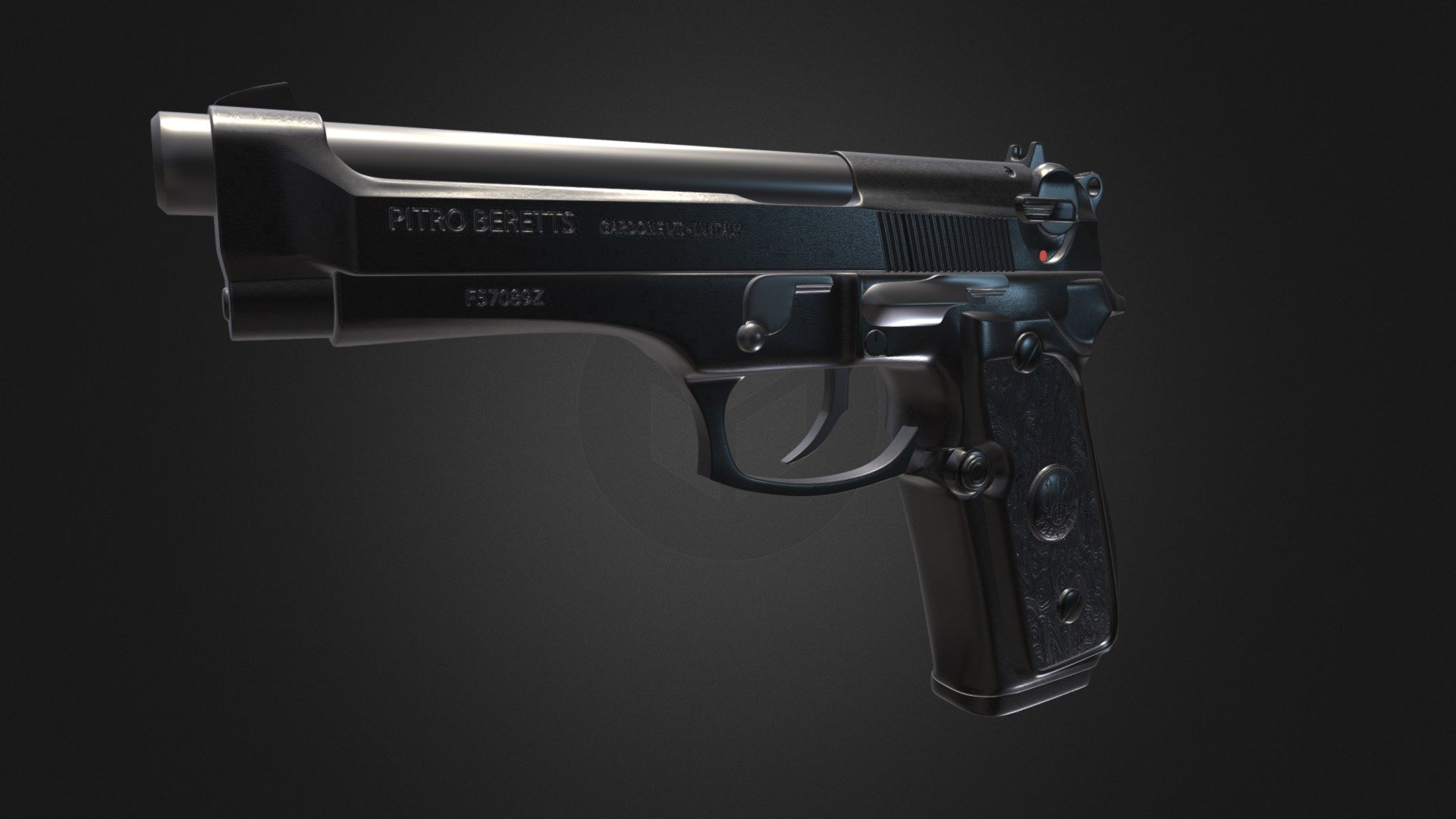 Beretta M92 FS - Download Free 3D model by J3Dez [79dcb82] - Sketchfab