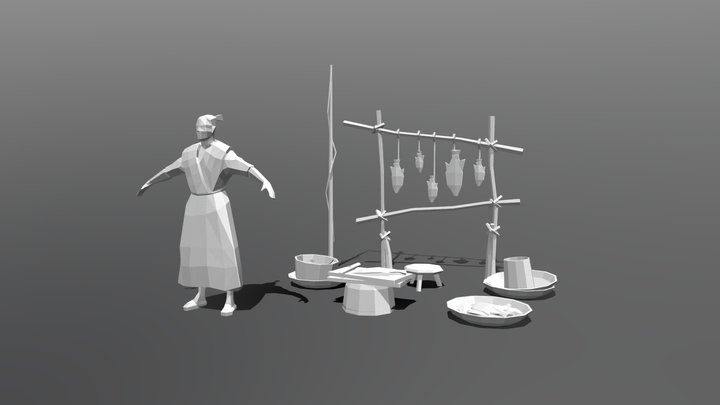 03 3 Fisherman 3D Model