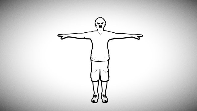 Line Guy 3D Model
