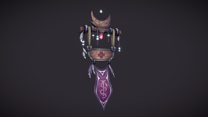 DAE - HearthSign - Nightelf Pharmacist 3D Model