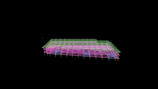 ТЦ Томск каркас 3D Model