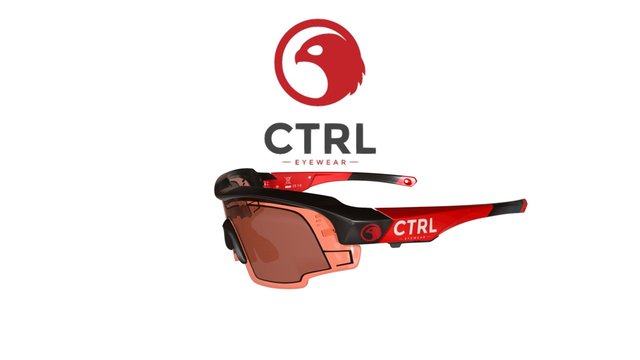 CTRL ONE black & red orange lens 3D Model