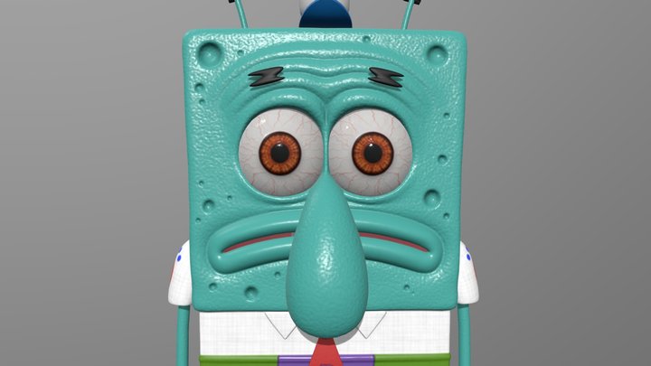 Spongebob Hybrid 3D Model