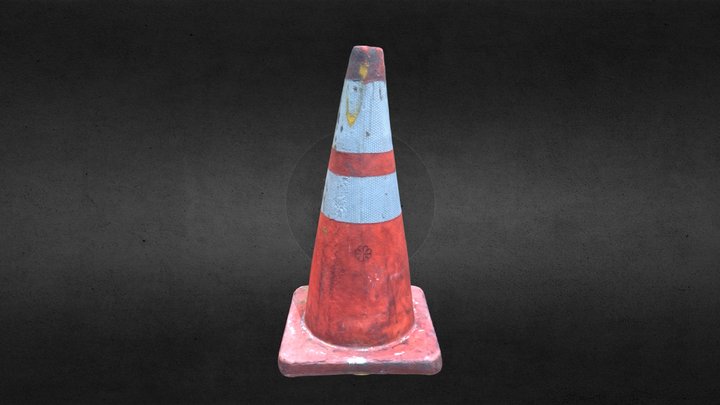 Montreal Traffic Cone 3D Model