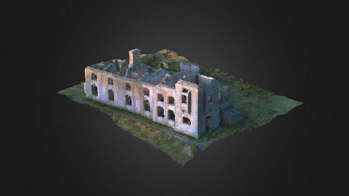 Ruins - Howe Strand Coast Guard Station 3D Model