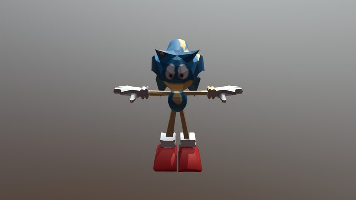 Grimy Sonic 3D Model