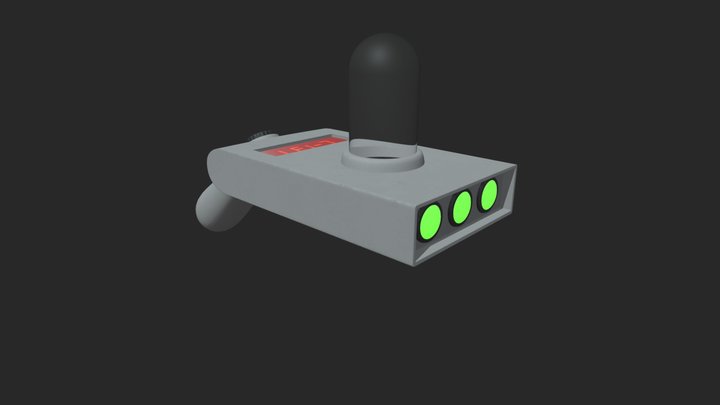 Rick and Morty Portal Gun 3D Model